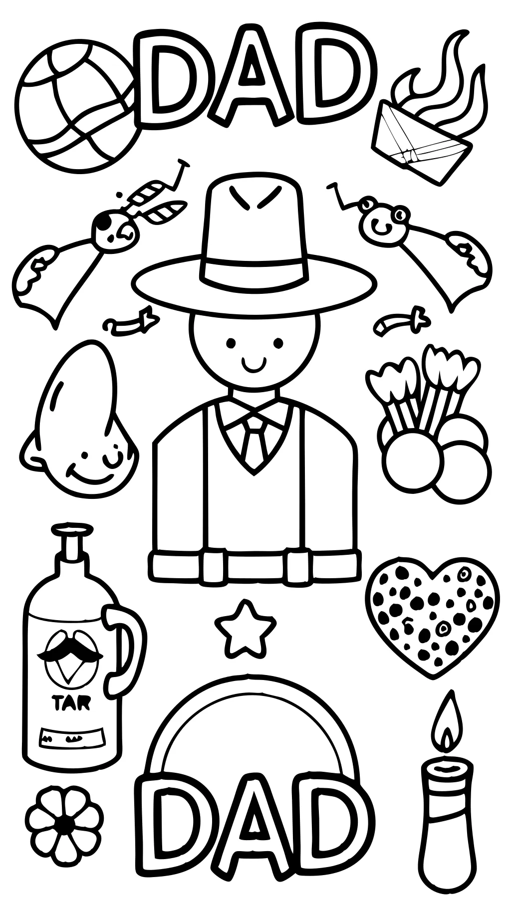 father’s day free coloring pages